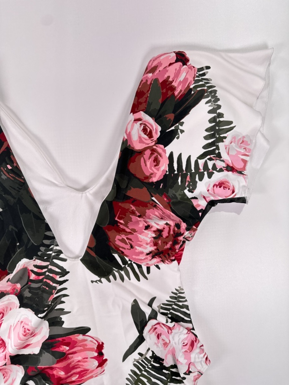 Albion White Top with Subtle Gray Logo Print - Picture 8 of 12